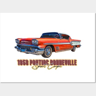 1958 Pontiac Bonneville Sport Coupe Posters and Art